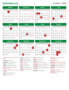 Calendário 2025