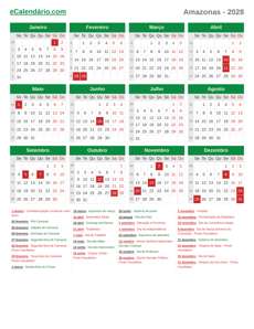 Calendário 2028