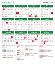 Calendário 2024