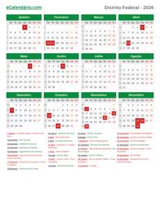 Calendário 2026