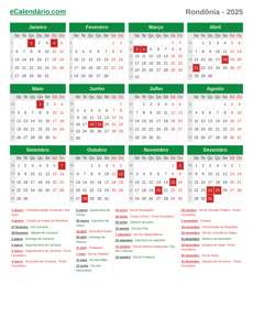 Calendário 2025