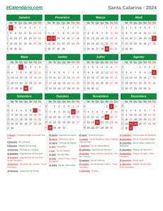 Calendário 2024