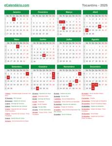 Calendário 2025